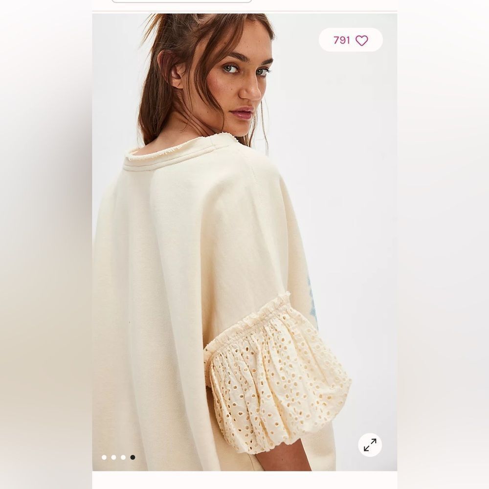 Free People Doily Sweatshirt - Picture 3 of 8